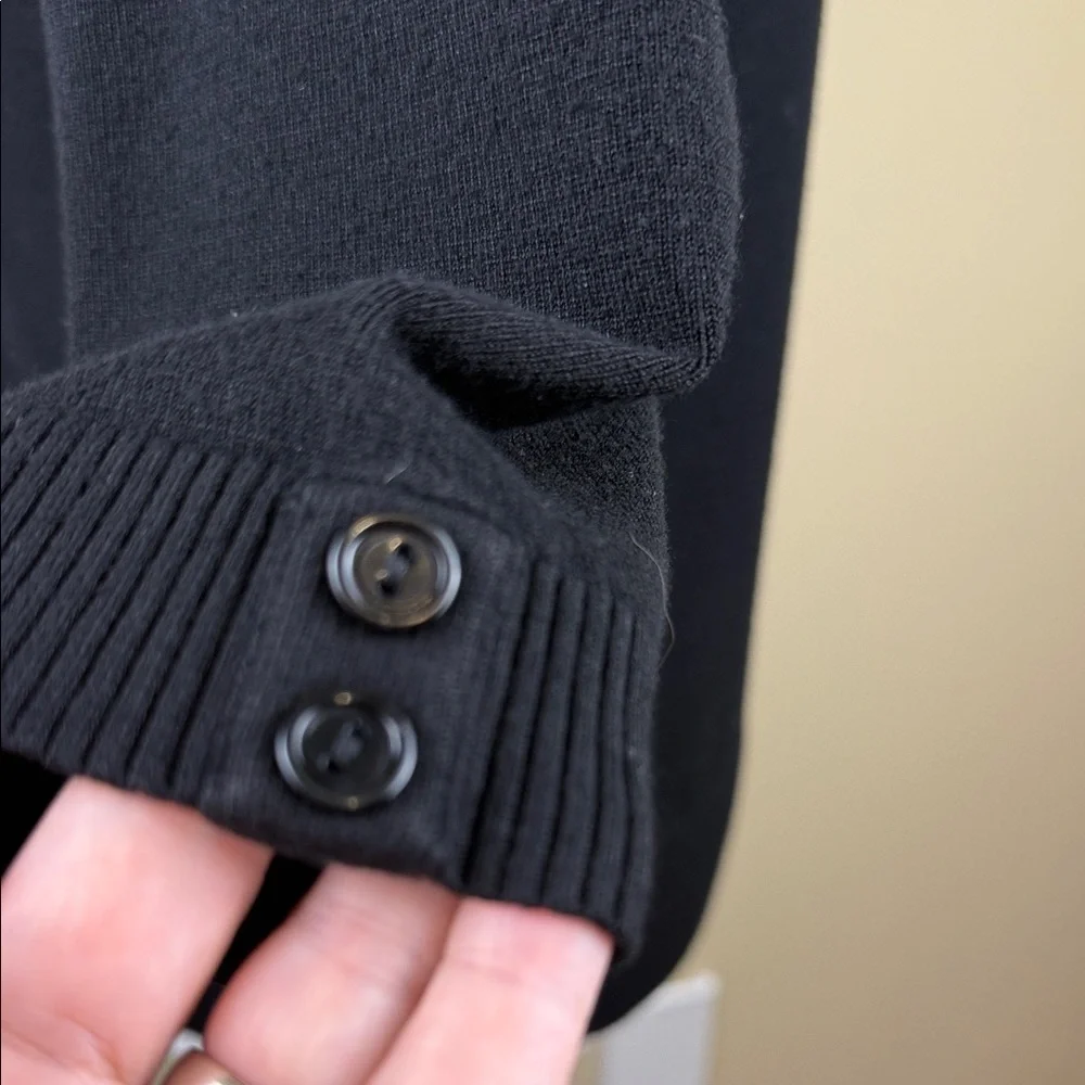 Reitmans Black 3/4 Sleeve V-Neck Cardigan - Picture 5 of 11